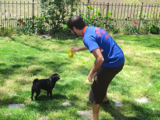 Eric playing with Vader