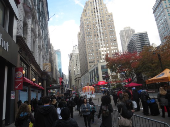 Walking to Times Square