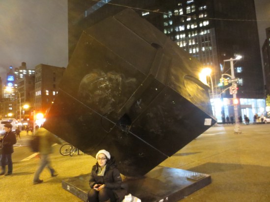 the cube at Astor Place