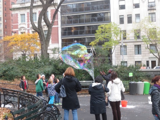 bubble guy @ Central Park