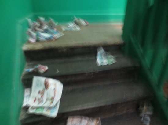 pick up a handful of trash