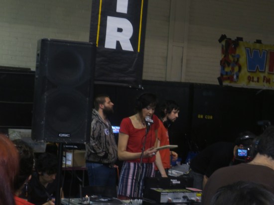 Terre T. hosting the last Cherry Blossom Clinic for a while @ WFMU Record Fair