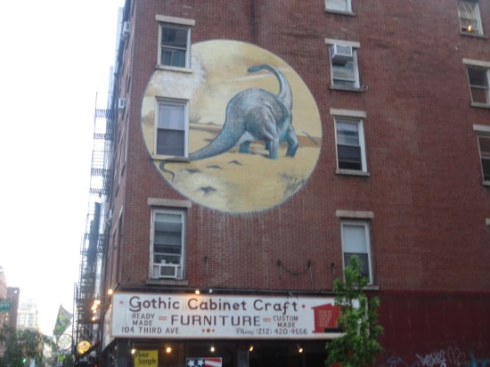 dino mural @ Gothic Cabinet Craft