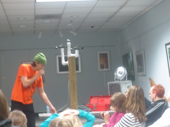 Quintron explaining the Weather Warlock