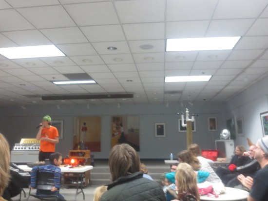 Quintron explaining the Weather Warlock