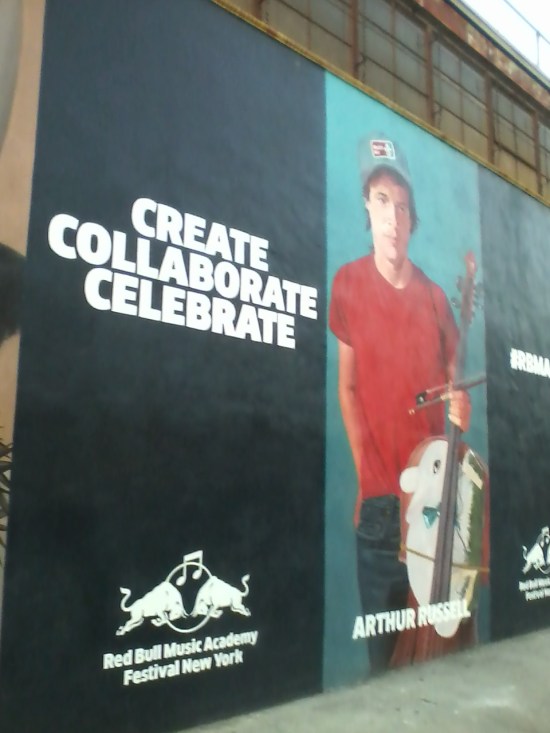 Arthur Russell portrait from RBMA mural, Brooklyn