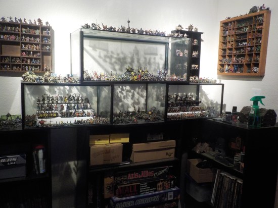 D&D miniatures collection at Catdog's friend's house