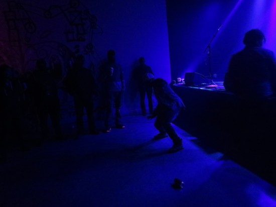 breakdancer in the crowd